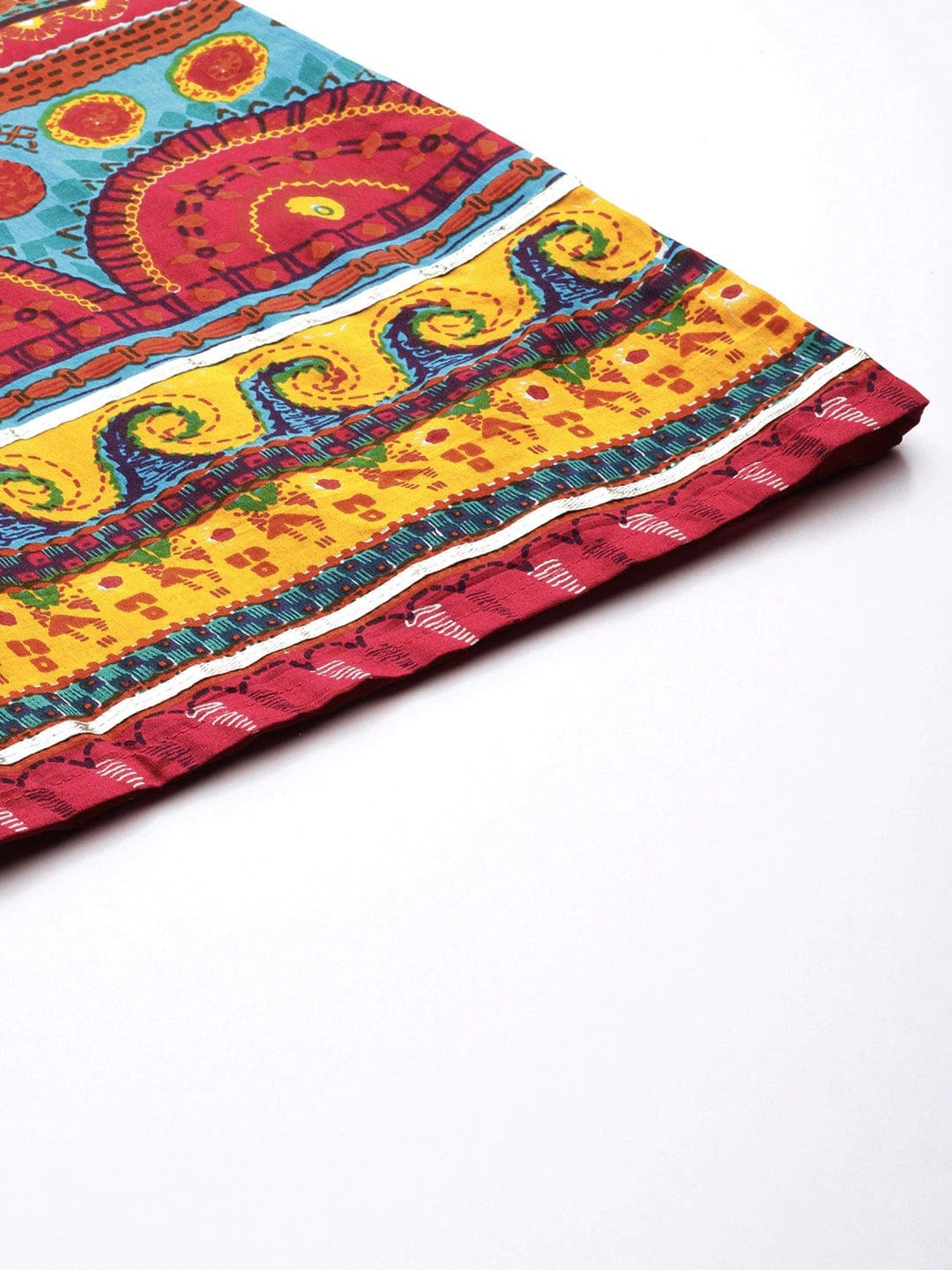 Women's Pink & Yellow Printed Flared Palazzos