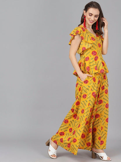 Women's  Top with Palazzos Set