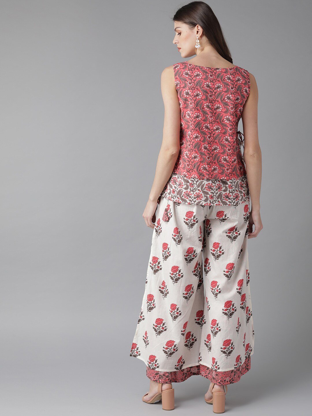 Women's  Printed Top with Palazzos