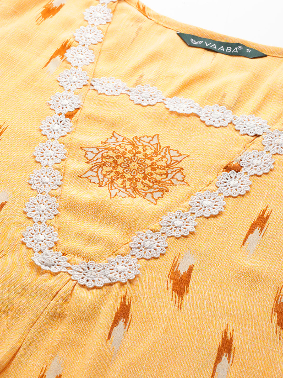 Women's Yellow Color Rayon Blend Printed Kurta Pant With Dupatta