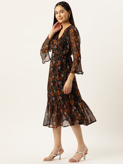 Women's Layered Black Dress