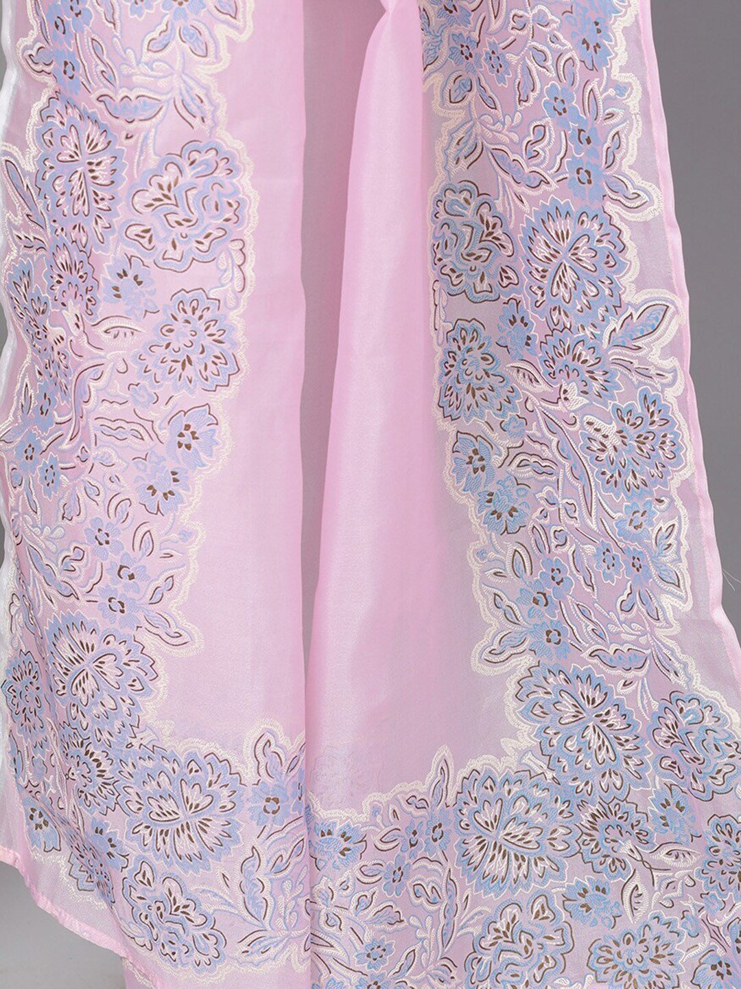 Women's Pink Solid Saree