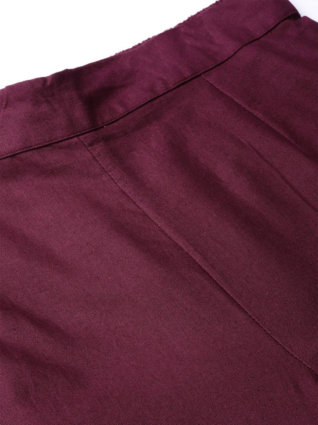 Women's Cotton Solid Straight Pants