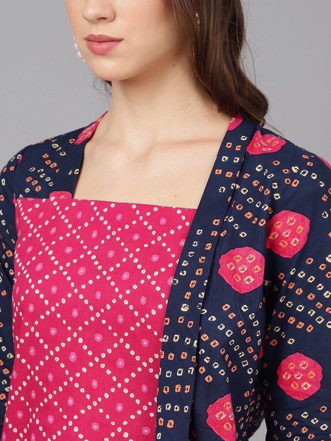 Women's Printed Coat with Trousers