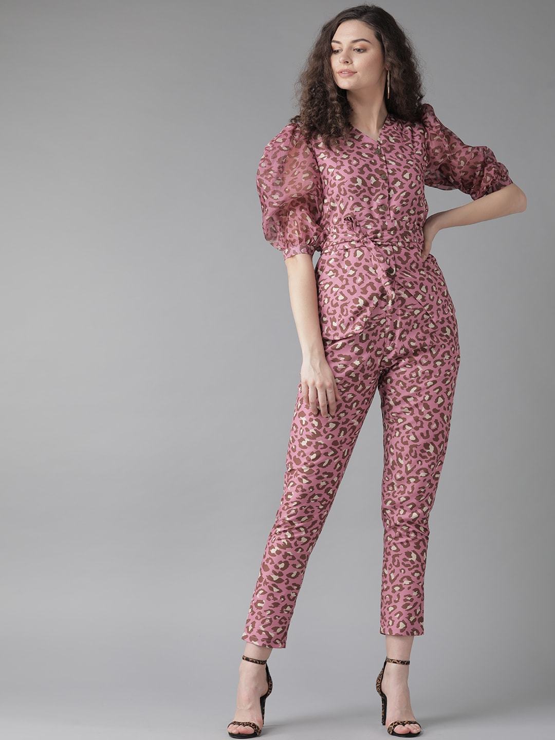 Women's Leopard Blazer with Trousers