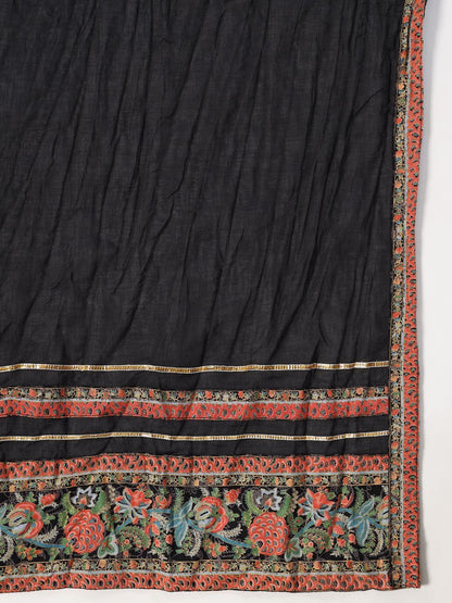 Women's Printed Flared Kurta Pant Dupatta Set