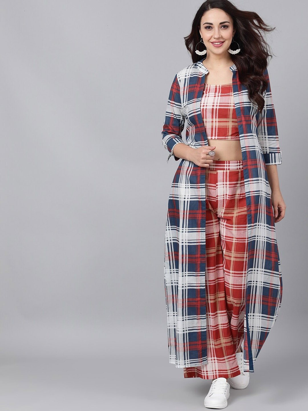 Women's Top with Palazzos With Jacket