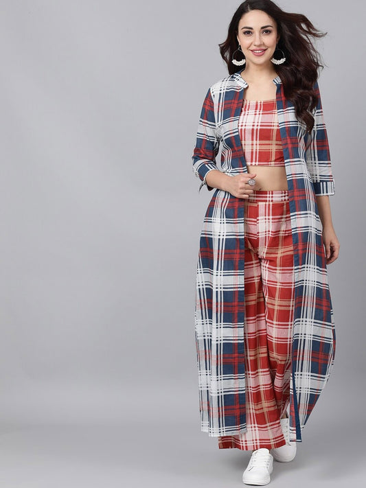 Women's Top with Palazzos With Jacket