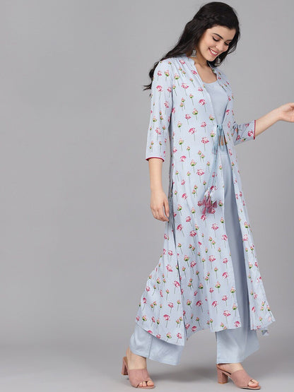 Women's Printed Top with Palazzos