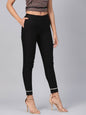 Women's Cotton Solid Straight Pants