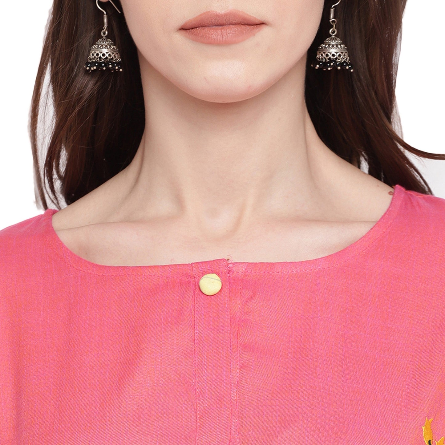 Women's Light Pink A-Line Kurta By Vbuyz- (