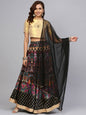 Buy_Women's_Black_Net_Solid_Dupatta_Online_Trendia
