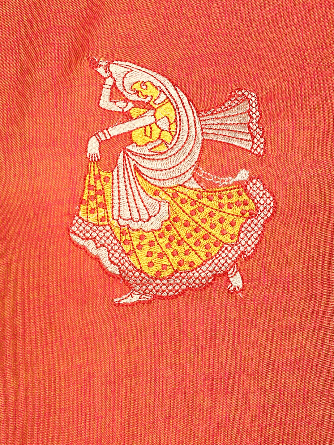 Women's Orange Color Rayon Straight Kurta  (1Pc)