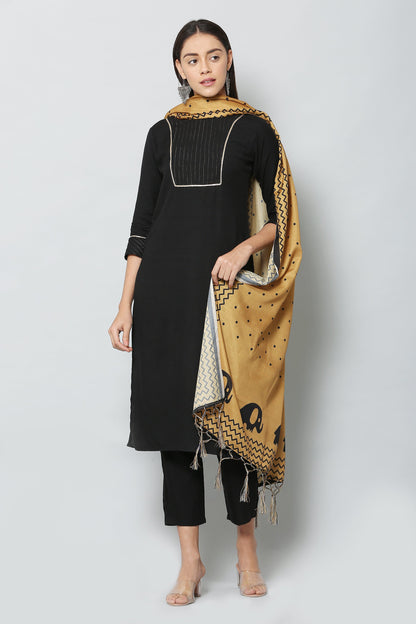 Women's Yellow Color Art Silk Digital Printed Dupatta