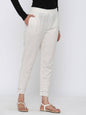 Women's Cotton Solid Straight Pants
