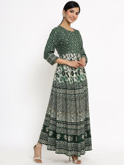 Women's Printed Flared Dress