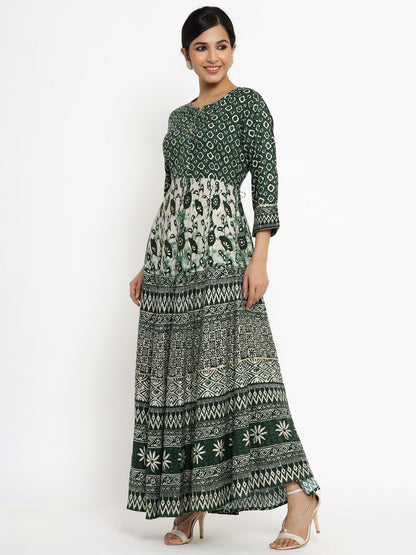 Women's Printed Flared Dress