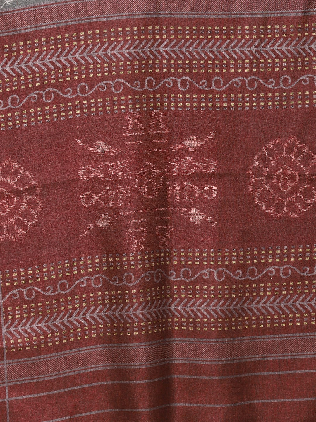 Women's Maroon Color Silk Blend Straight Kurta Palazzo With Dupatta
