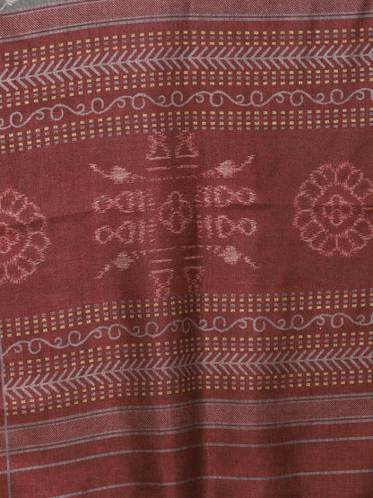 Women's Maroon Color Silk Blend Straight Kurta Palazzo With Dupatta
