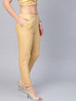 Women's Cotton Solid Straight Pants