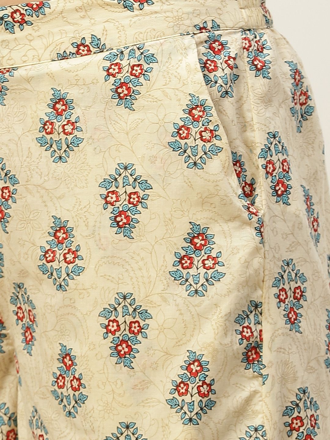 Women's Printed Asymmetric Tunic Palazzo Set