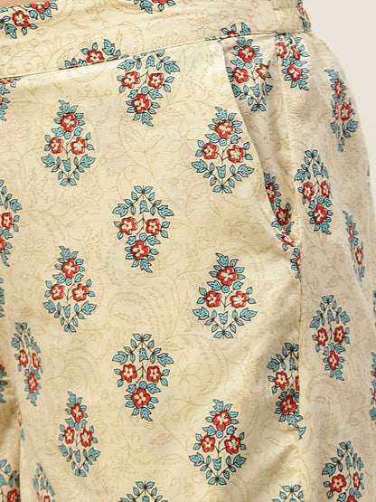 Women's Printed Asymmetric Tunic Palazzo Set