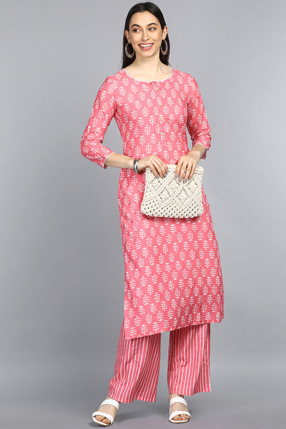 Women's Polyester Printed Kurta Pant Set