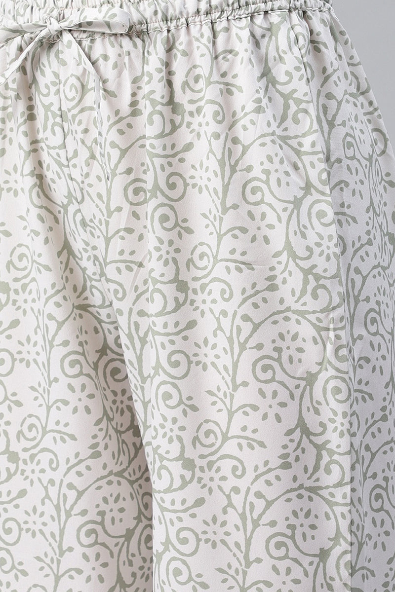 Women's Polyester Printed Kurta Pant Dupatta Set