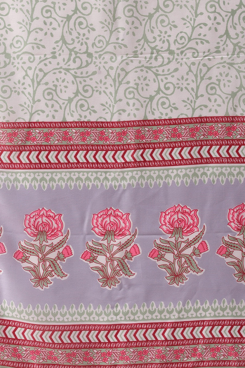 Women's Polyester Printed Kurta Pant Dupatta Set
