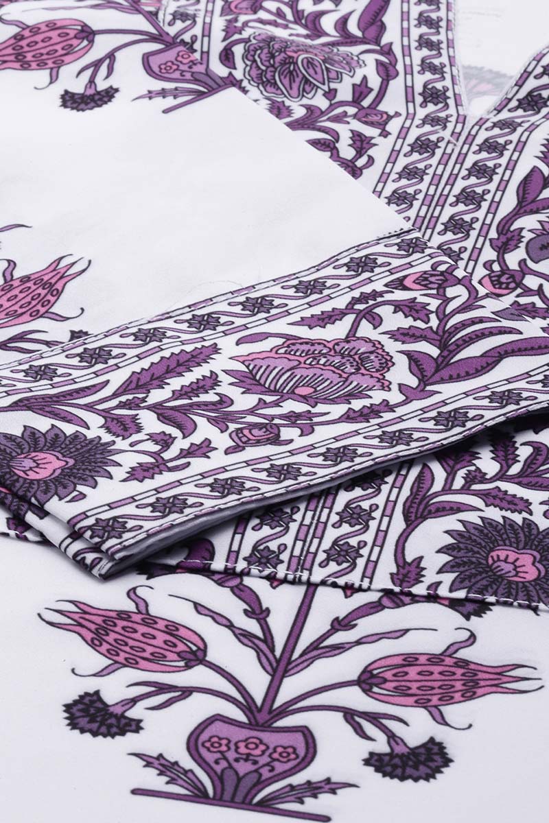 Women's Polyester Printed Kurta Pant Dupatta Set