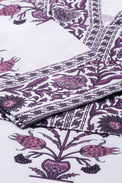 Women's Polyester Printed Kurta Pant Dupatta Set