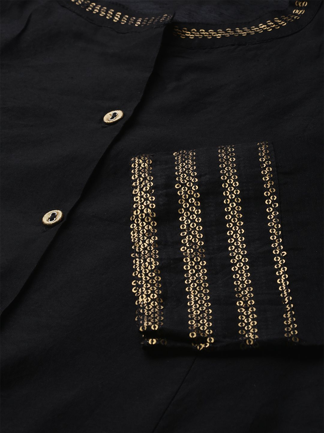 Women's Chanderi Embellished Jacket Style 2 Piece Kurta