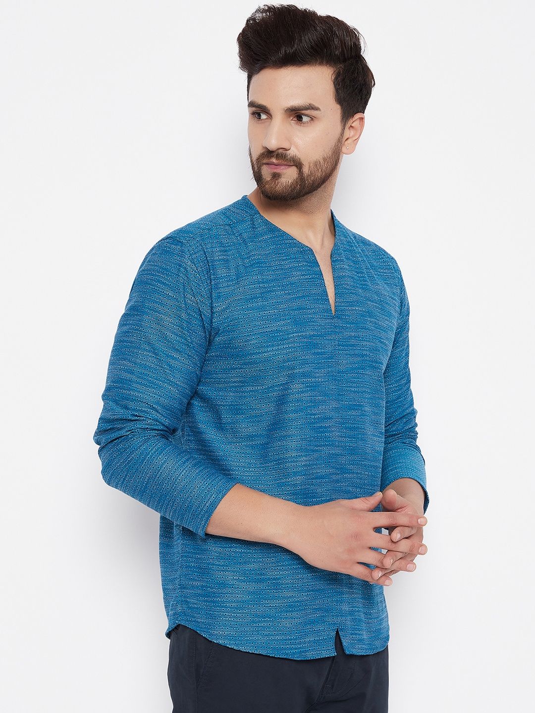 Men's Solid Cotton Kurta
