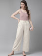 Buy_Women's_Offwhite_Rayon_Flex_Solid_Wide_Leg_Palazzo_Online_Trendia