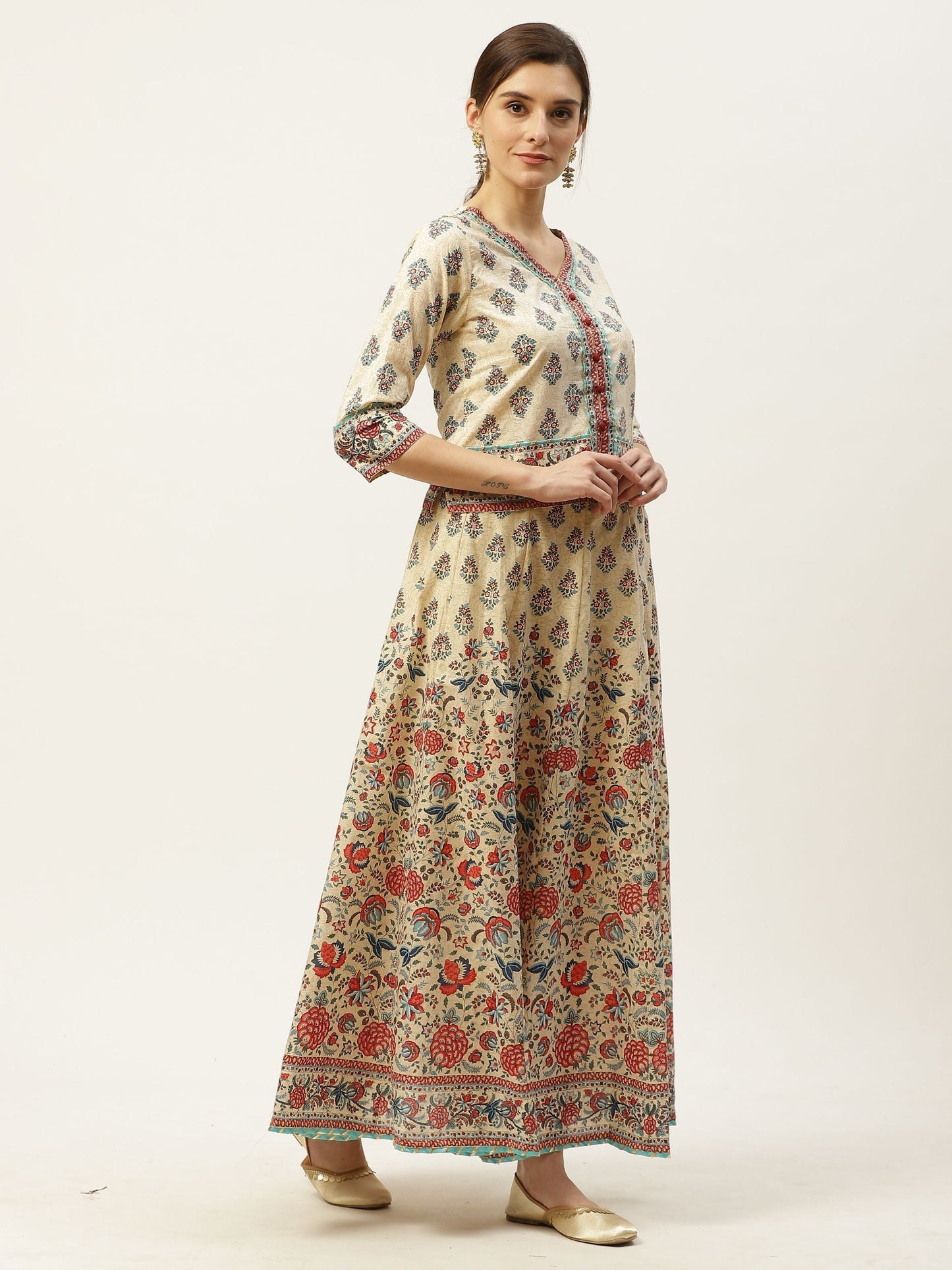 Women's Printed Lehenga Choli Dupatta Set