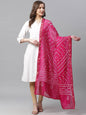 Buy_Women's_Fuschia_Shantoon_Bandhani_Dupatta_Online_Trendia