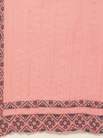 Women's Printed Straight Kurta Palazzo Dupatta Set