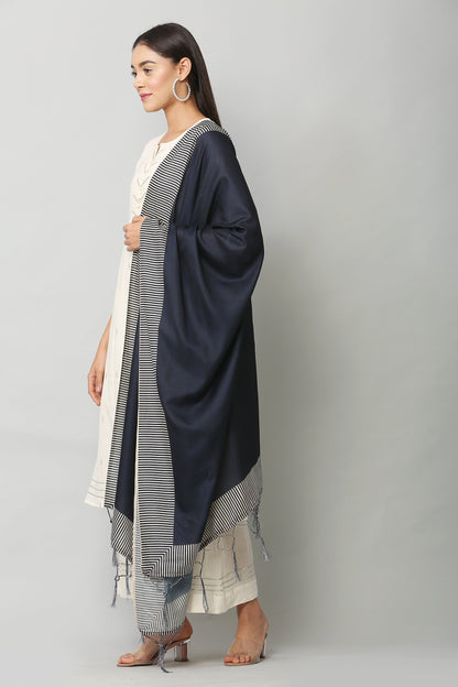 Women's Light Blue Color Art Silk Digital Printed Dupatta