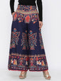Buy_Women's_Indigo_Cotton_Printed_Flared_Palazzo_Online_Trendia