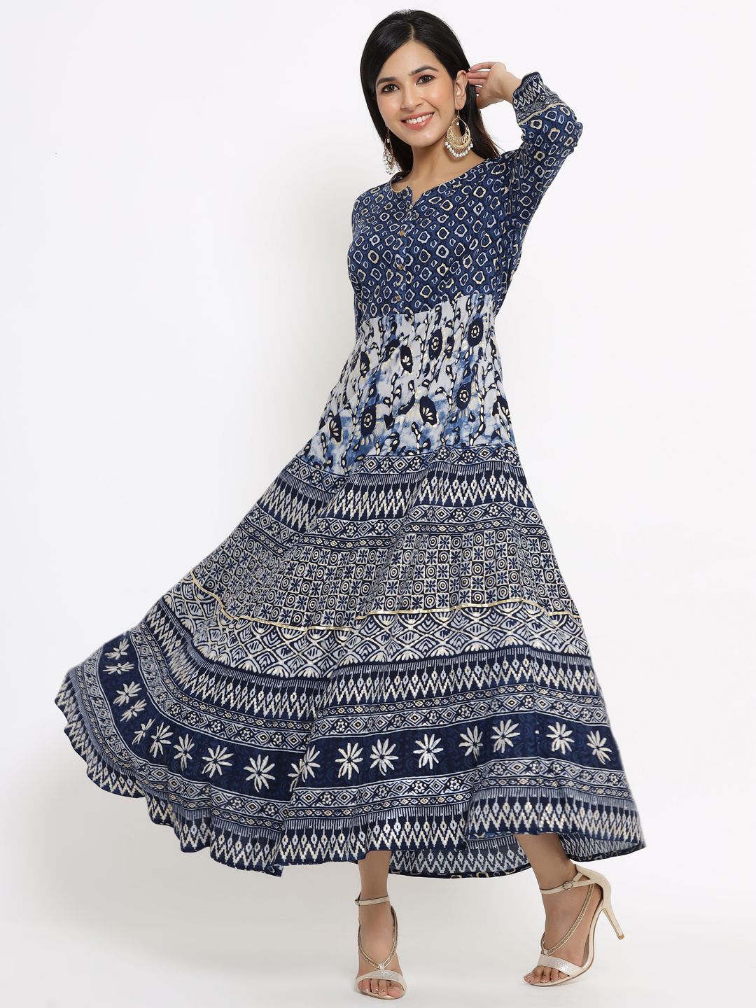 Women's Printed Flared Dress