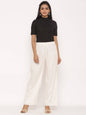 Buy_Women's_Ivory_Rayon_Solid_Wide-Leg_Palazzo_Online_Trendia