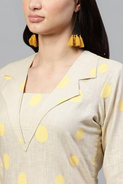 Women's Cotton Printed Kurta & Palazzo Set