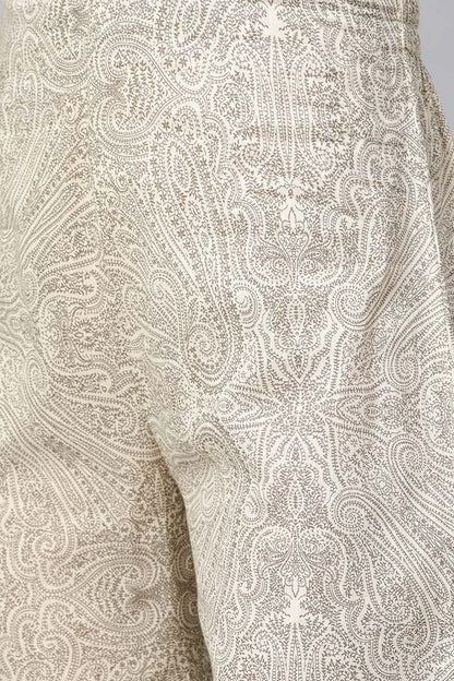 Women's Cotton Printed Kurta & Palazzo Set