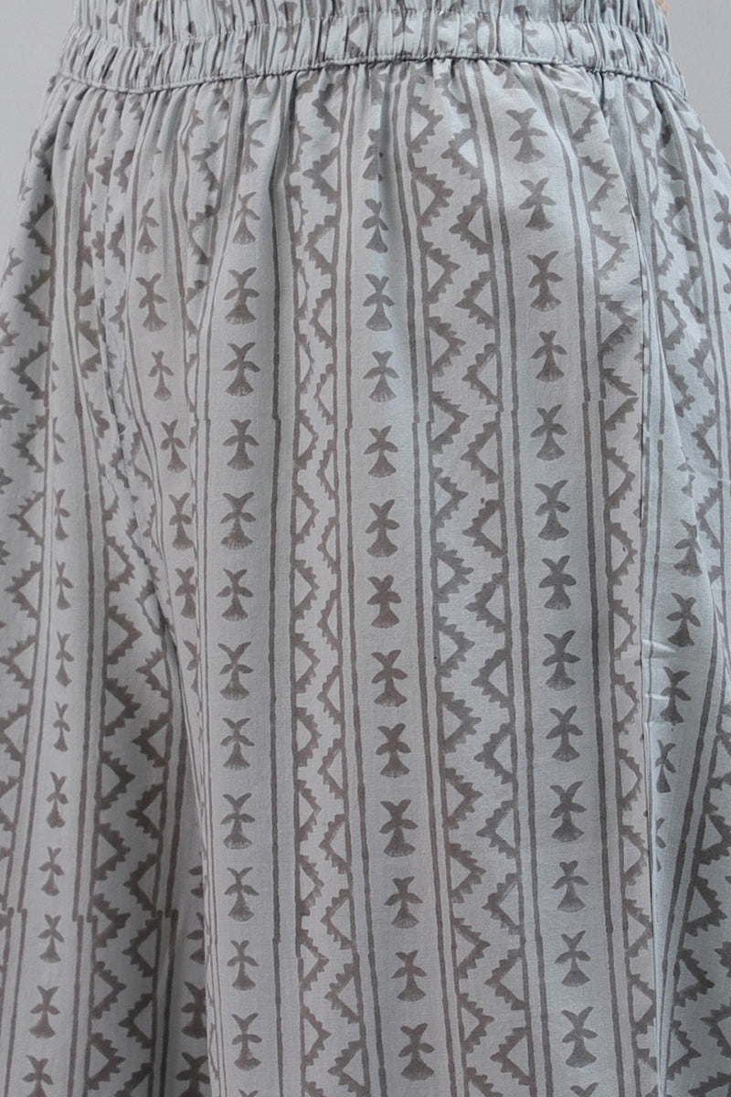 Women's Cotton Printed Kurta Pant Dupatta Set