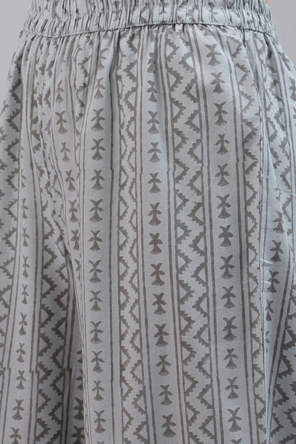 Women's Cotton Printed Kurta Pant Dupatta Set