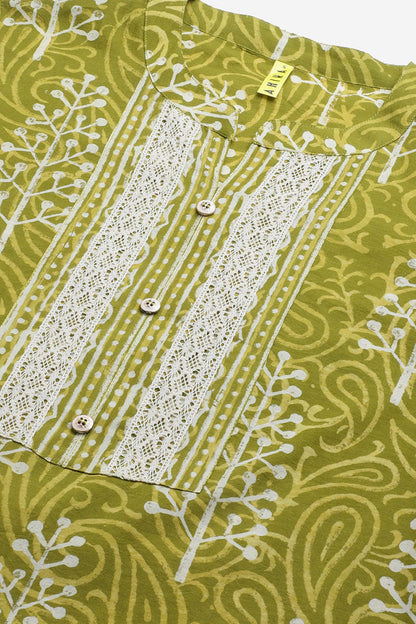 Women's Cotton Printed Kurta Pant Dupatta Set
