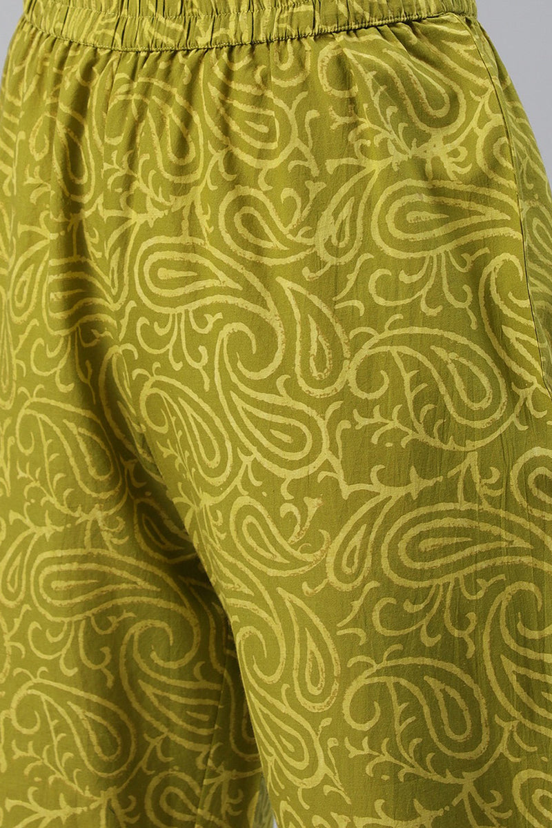 Women's Cotton Printed Kurta Pant Dupatta Set