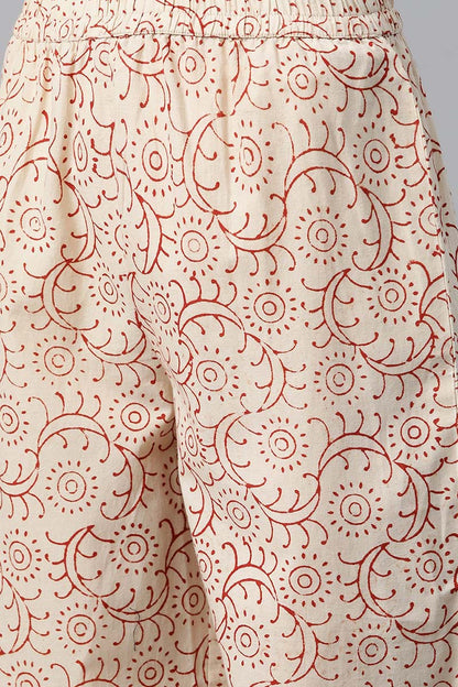 Women's Cotton Printed Kurta Pant Dupatta Set