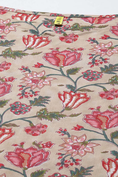 Women's Cotton Printed Kurta Pant Dupatta Set