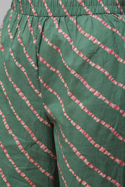 Women's Cotton Printed Kurta Pant Dupatta Set